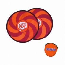 Promotional Foldable Nylon Fris Bees, RoHS Directive-compliant