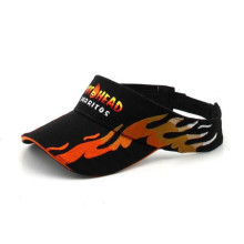 High Quality Flame Embroidery Brushed Cotton Visor