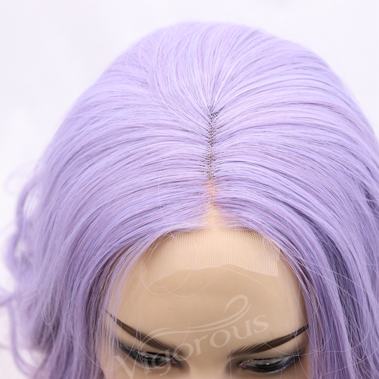 Wholesale high quality long deep wave curl cheap heat resistant synthetic wig small lace front