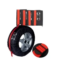 190T Polyester Taffeta Tire Cover: Snow Tire Storage Bag & Wheel Protector