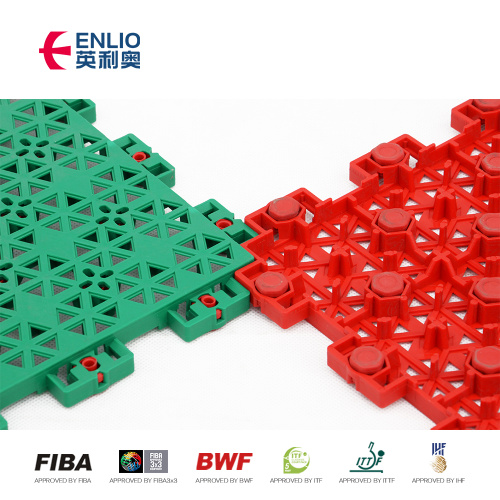 Enlio पेशेवर आउटडोर स्पोर्ट्स टाइल बास्केटबॉल कोर्ट फ़्लोरिंग