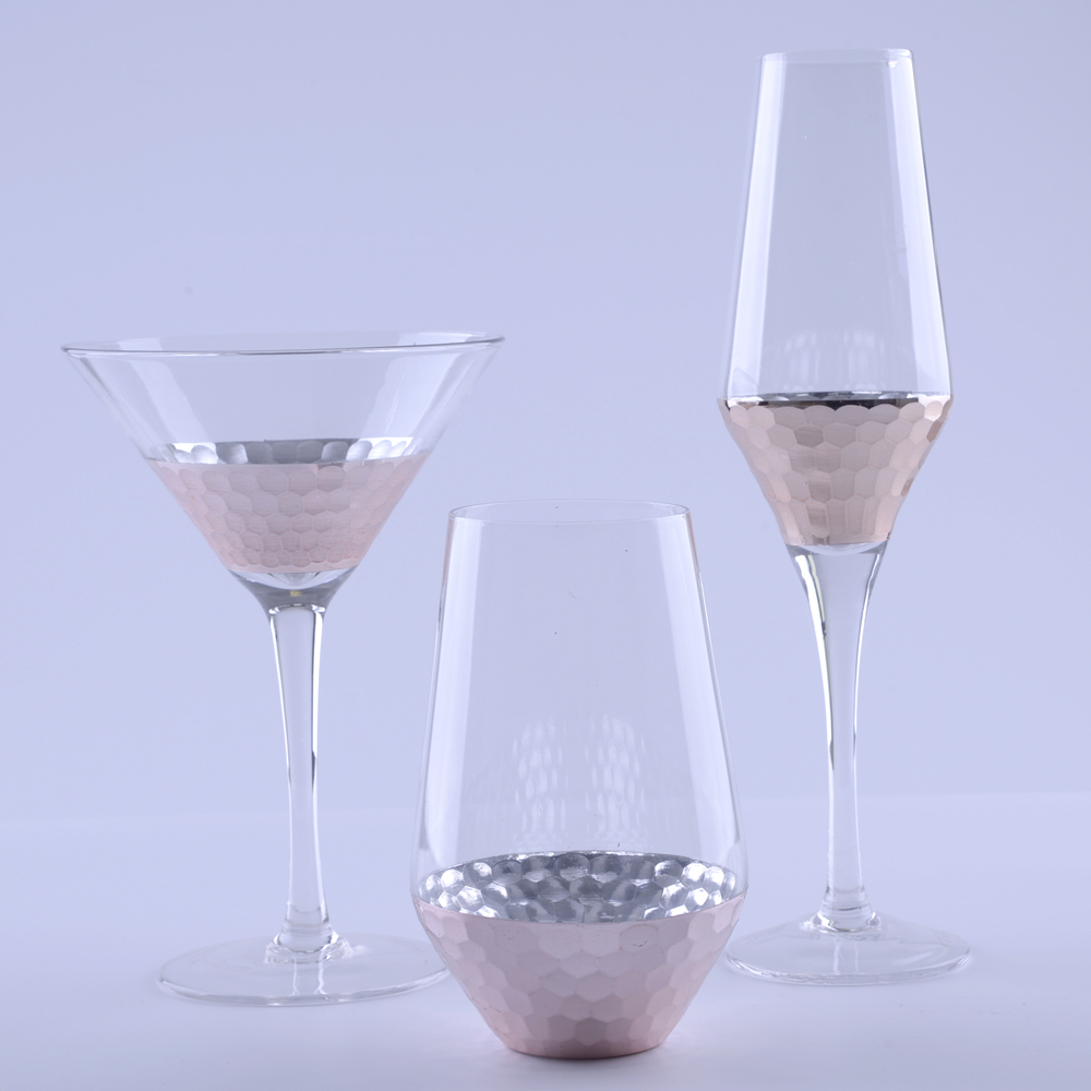 Rose Gold Drinking Glass Set