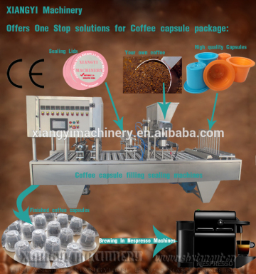 Compatible coffee capsule filling machine/coffee capsule filling sealing machine