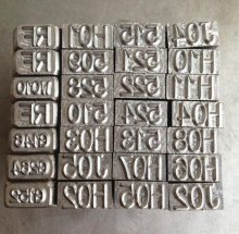 Steel Stamping Letter & Number Punch Sets HSS for Press Tools