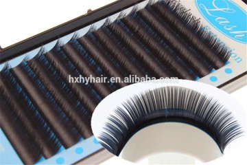 Hot selling premium sofeness ellipse flat lashes shiny and matt flat eyelash extension