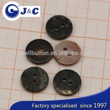 bespoke laser logo raw river shell button for coat