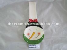 ceramic snowman soup spoon