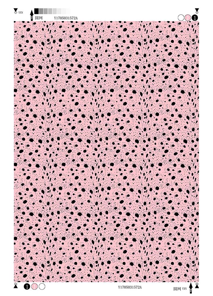 Rayon Voile printing fabric Dots Design