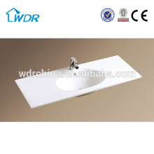 Jordan counter cabinet mount on counter thickness basins