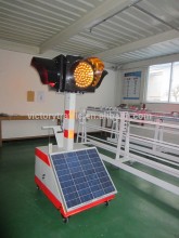 Portable solar led traffic light, mobile traffic controller