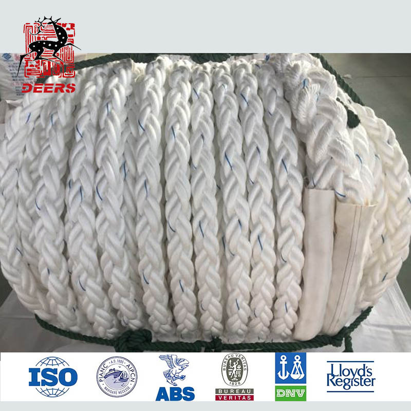 Marine Equipment 6 Strand PP Marine Tow Rope For Ship Boat