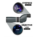 Monoculares monoculares de alta qualidade 20-60X de alta qualidade com observação de pássaros transparentes