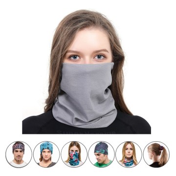 Polyester Gray Neck Gaiter in Stock