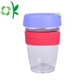 Kustom Muliti-warna Silicone Coffee Cup Sleeve dengan Logo