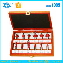 Wooden Case packing 12pcs wood working Router Bit set