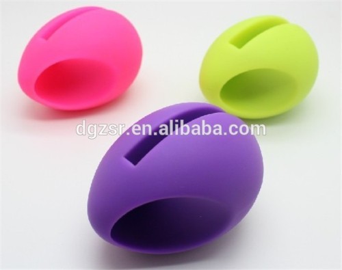 Egg shaped phone amplifier silicone,silicone egg speaker stand /egg silicone speaker