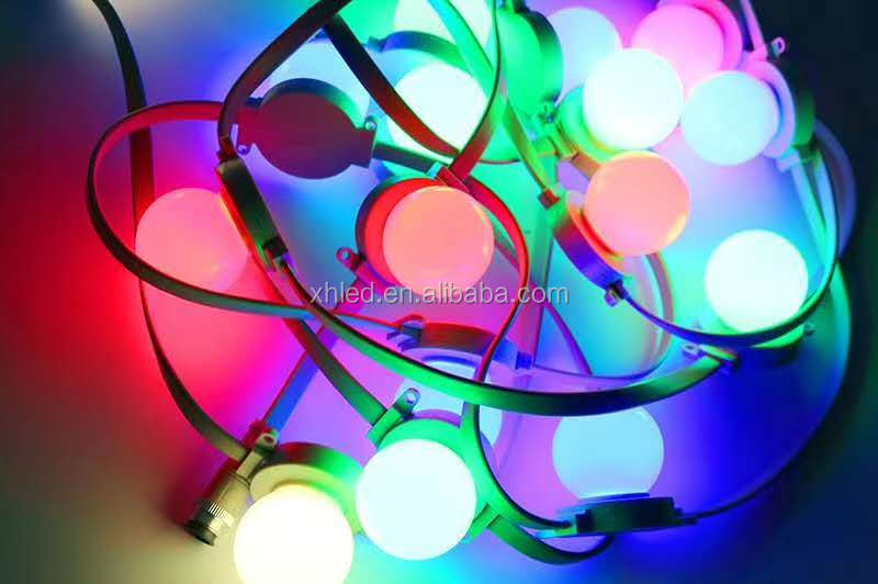 Permanent intelligent indoor and outdoor red blue yellow Christmas LED decorative light string