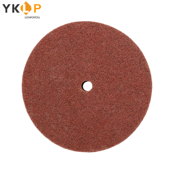 150mm Brown Nylon Fber Wheel Used for polishing parts processing and grinding 13mm 180# 7p 9p