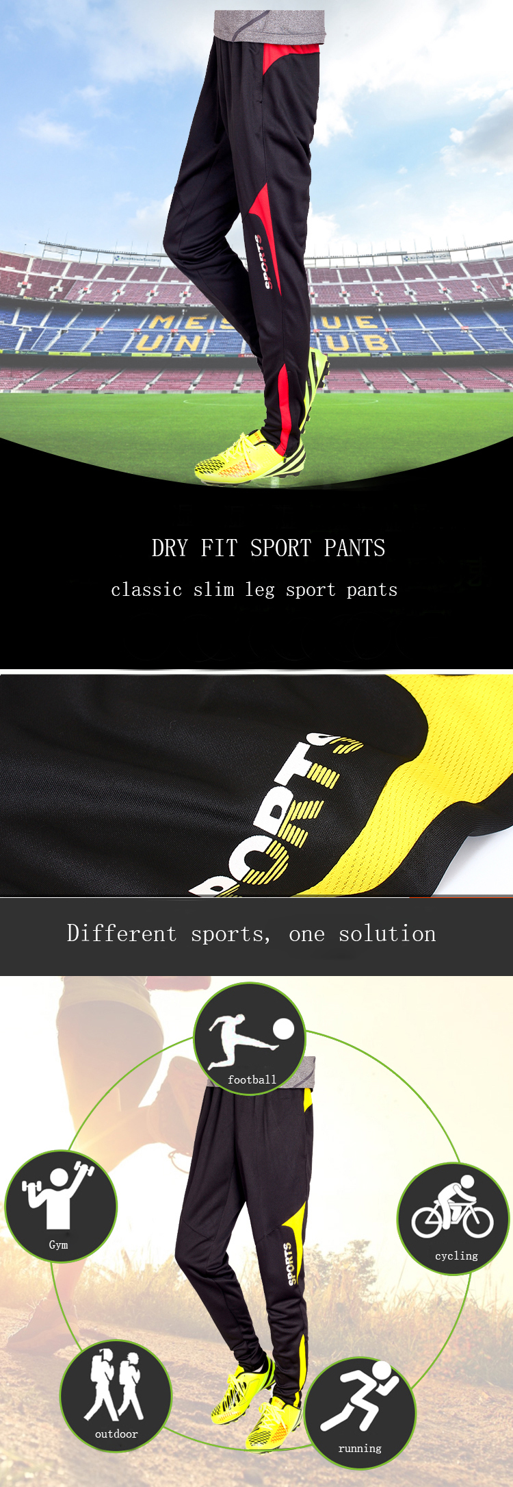 OEM&ODM 2021 New design jogger pants men hot sale breathable long track sport pants