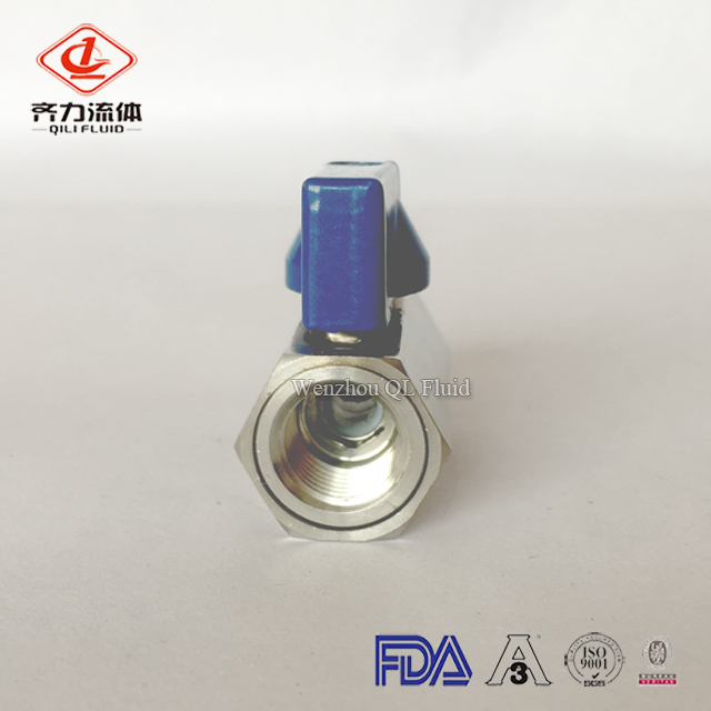 sanitary stainless steel female mini ball valve 1