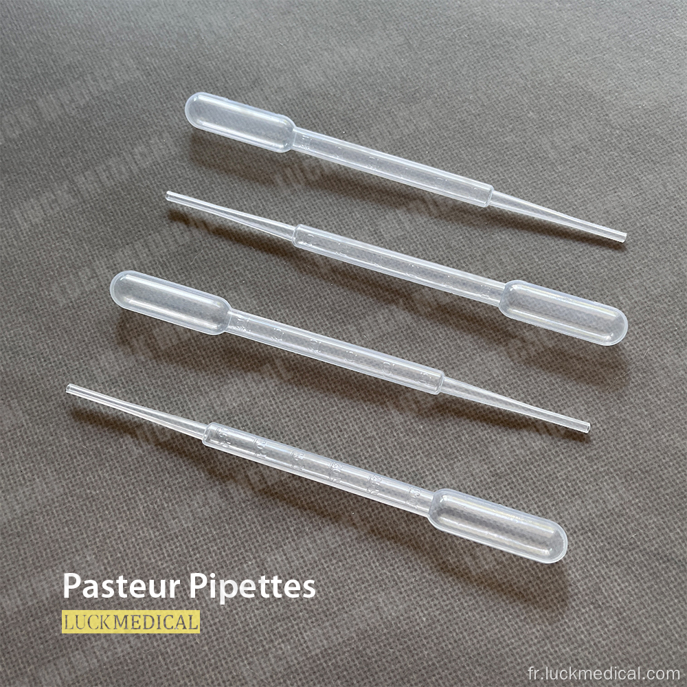 Pipettes de pasteur 3 ml stériles