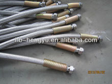 Convoluted metal collapsible hose