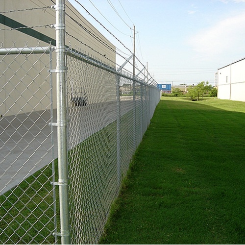 Decoration Anti Climb PVC Coated Chain Link Fence