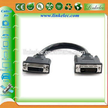 High speed DVI-D 24+1 Male to female dvi cable adapter for LCD Monitor cable