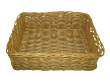 Supermarket Turnover Shelf Storage Baskets , Polywicker Baskets 40 X 30 X 12cm