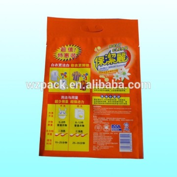 Laminated plastic laundry soap powder packaging bag