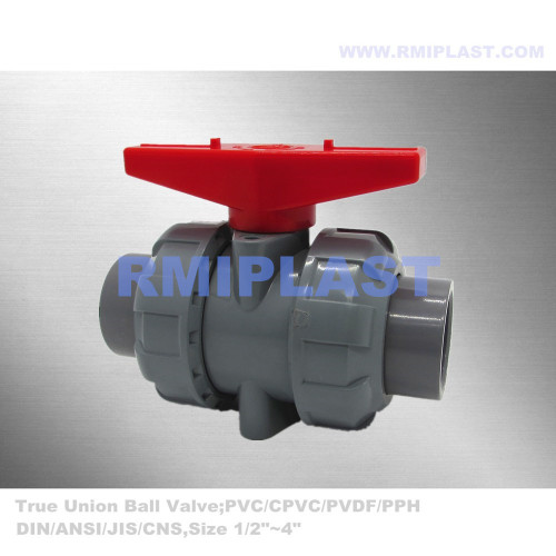 Podwójny z Union CPVC Ball Valve PN10