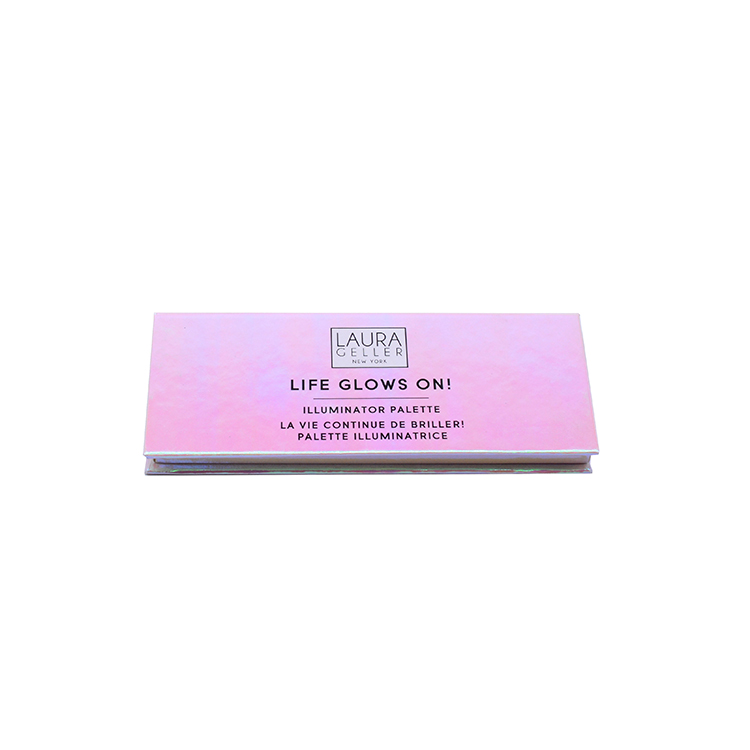 Wholesale Customized Logo Cosmetic Eyeshadow box recycled paper 2 pans Colors Pocket Eyeshadow Palette Box
