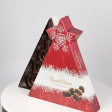 Triangle Tree with Star Paper Gift Box for Chocolate