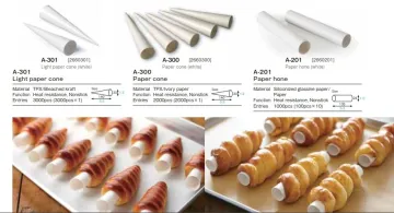 Rk Bakeware China Paper Cream Horn Mold Paper Cream Cone Mold Pastry Roll Mold Croissant Puff Ice Cream Mold