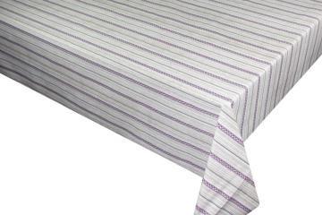 Elegant Tablecloth with Non woven backing White Checkered