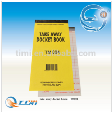 custom take away docket book for storage usage wholesale PRICE