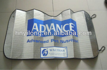 Silk creen printing front window car sunshade