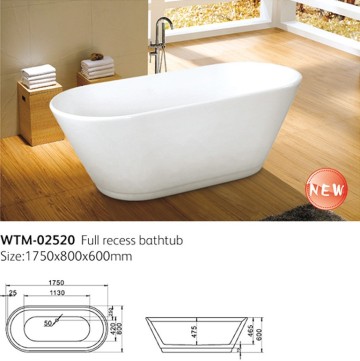 Corian Bathtub Oval Freestanding Bathtub Acryl