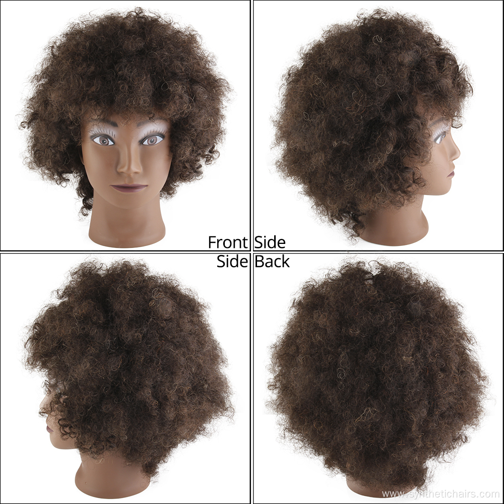 Hairdressing Practice Manikin Training Head With Real Hair