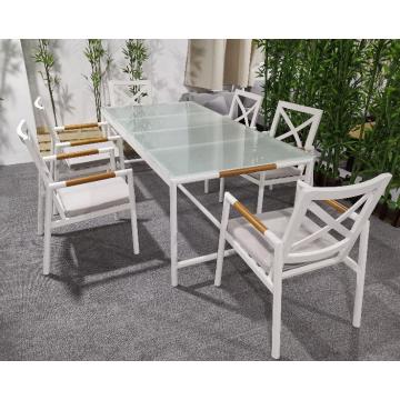 2020 Patio Furniture Powder Coated Dining Table