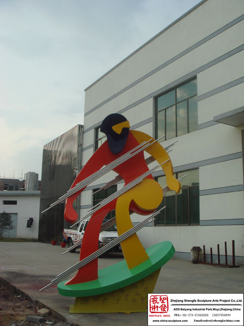 Stadt Kunst rostfreier Stahl Skulptur