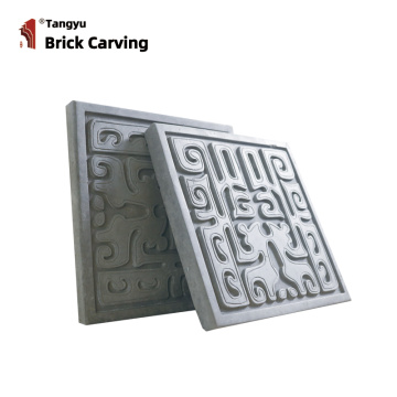 Siheyuan yekushongedza pasi Tile 200x200 grey zvidhinha