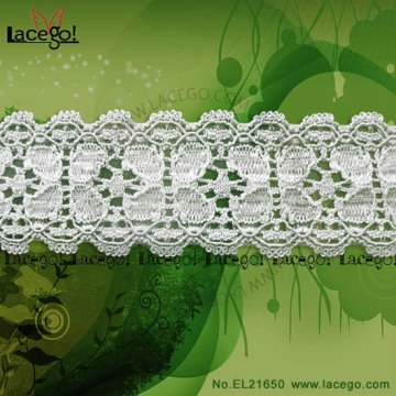 3cm corded stretch lace/elastic lace trim