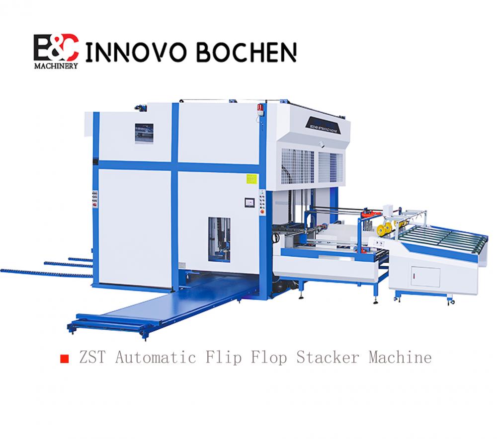 Automatic paper rolling-over and collecting machine