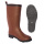 Bottes caoutchouc hommes en couleur marron avec logo