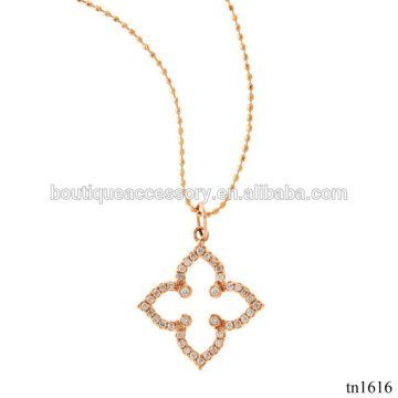 Gold Clover Diamonds Necklace