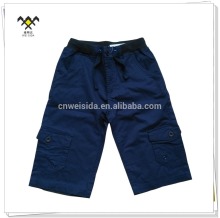 2016 summer wholesale plain style cotton pant cargo shorts