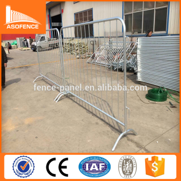 temporary galvanized steel Pedestrian Barricades/ roadway safety barricade