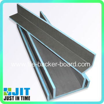 Angled insulation plate