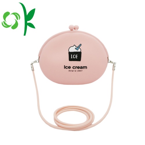 Coin Purse Coin túi in ấn Silicone của phụ nữ túi